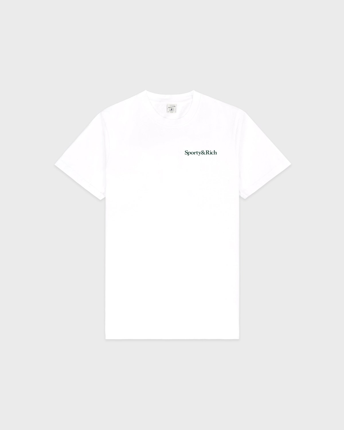 Sporty & Rich Play Tennis T-Shirt in White/Forest